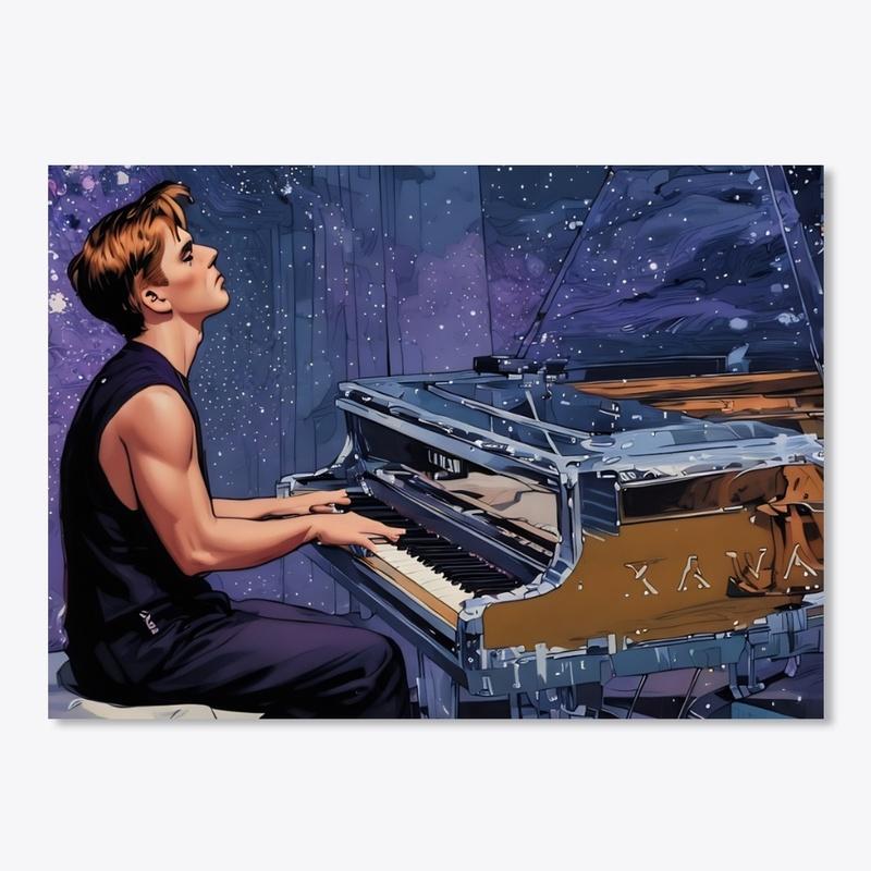 Interstellar Piano Sticker - Peter Buka